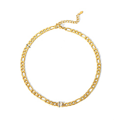 Квадрат Ожерелья с подвесками из нержавеющей стали с прозрачным кубическим цирконием, настоящие позолоченные украшения 18k для женщин, квадратный, 15.55 дюйм (39.5 см)