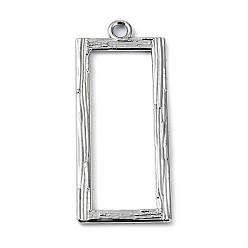 Платина Стойки подвески обшивки сплава, прямоугольные, платина, 33.5x13.5x1 мм, отверстие : 1.8 мм