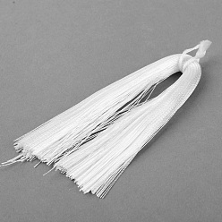 Blanc Nylon panicule décoration, blanc, 85x5mm