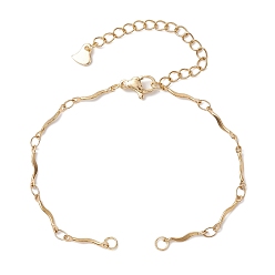 Золотой 304 сборка из нержавеющей стали, с волнообразной цепью, золотые, 6-1/4 дюйм (16 см)