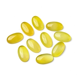 Желтый Агат Кабошоны из натурального желтого агата, овальные, 20x12x5 мм