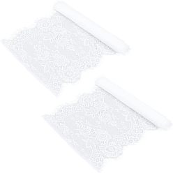 White Polyester Antependium, Rectangle, White, 36x300cm