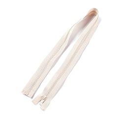 Античный Белый Аксессуары для одежды, нейлоновая и смоляная молния, со съемником молнии сплава, Компоненты застежки-молнии, старинный белый, 77.5x3.3 см