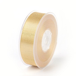 Светло-хаки Двухсторонние полиэфирные атласные ленты, светлый хаки, 1 дюйм (25 мм), о 100yards / рулон (91.44 м / рулон)