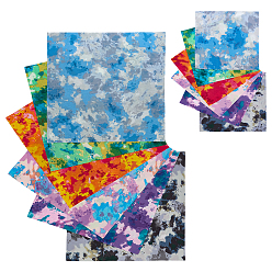 (52) Непрозрачная лаванда 12хлопчатобумажная ткань с принтом, аксессуары для одежды, квадратный, разноцветные, 240~480x240~480x0.1 мм