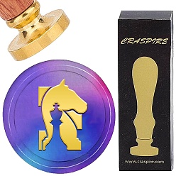 Другие Латунная восковая печать с деревянной ручкой, для diy scrapbooking, шахматные фигуры, 25 мм