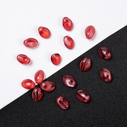 Braun Tschechische Glasperlen, Tulpe Blütenblatt / Lilie Blütenblatt, braun, 8.5x6x4 mm, Loch: 1 mm, ca. 380 Stk. / Beutel, 95~100 g / Beutel