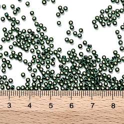 (36) Silver Lined Green Emerald TOHO Round Seed Beads, Japanese Seed Beads, (36) Silver Lined Green Emerald, 11/0, 2.2mm, Hole: 0.8mm, about 1110pcs/bottle, 10g/bottle