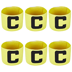 Желтый Нейлоновая повязка на руку, капитанская повязка, желтые, 322x64x0.8 мм