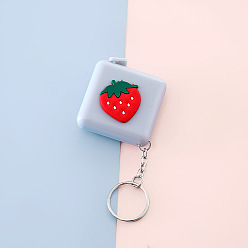 Светлый Стально-синий Квадратная пластиковая рулетка, мягкая выдвижная швейная рулетка, для тела, шитье, портной, ткань, светло-стальной синий, 48x48 мм