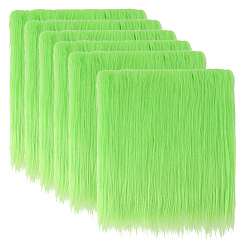 Светло-зеленый Искусственный мех квадраты ткань, для поделок, шитье, костюмы, подушечки для сидений, поделки своими руками рождественские гномы декор, светло-зеленый, 250x250x1.5 мм