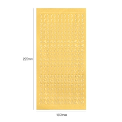 Золотистый Водонепроницаемые наклейки из ПВХ с буквами, самоклеящиеся наклейки, Украшение дневника для фотоальбома своими руками, золотые, 225x107 мм
