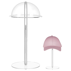 Прозрачный Акриловая витрина для шляп/париков, вешалки для шляп/париков, прозрачные, 170x330 мм