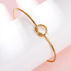 Настоящее золото 18K 304 из нержавеющей стали манжеты браслеты, браслеты с крутящим моментом для женщин, ионное покрытие (ip), реальный 18 k позолоченный, внутренний диаметр: 2-5/8x2 дюйм (6.75x5.1 см)