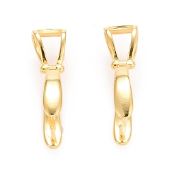 Золотой 925 зажим для зажима льда из стерлингового серебра, реальный 18 k позолоченный, 22x16x6.5 мм, отверстие : 5.4x3 мм, штифты : 0.7 мм