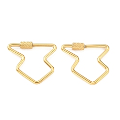 Arrow 304 карабин с замком из нержавеющей стали, реальный 18 k позолоченный, ионное покрытие (ip), стрелка, 25x28x2 мм