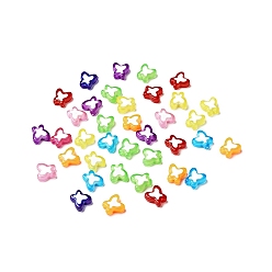 Mixed Color Opaque Acrylic Beads, Butterfly, Mixed Color, 10x9.5x4mm, Hole: 2mm