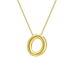 Letter O 304 тросовая цепочка из нержавеющей стали с подвесками в виде букв, Письмо O, 17.72 дюйм (45 см)