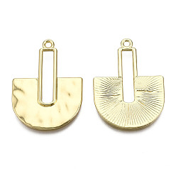 Золотой Стойки подвески обшивки сплава, без кадмия и без свинца, в форме, золотые, 40.5x29x2 мм, отверстие : 2 мм