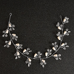 Платина Сплав волос, Аксессуары для волос, заколки-лозы для женщин, платина, 300x30 мм