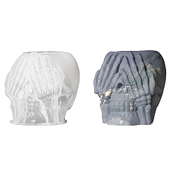 Белый Силиконовые формы, череп, белые, 70.5x89x82 мм