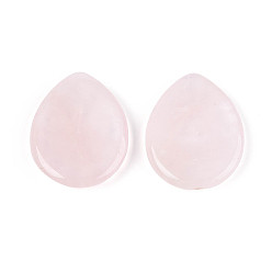 Розовый Кварц Натуральные камни от беспокойства из розового кварца, слеза, 45x35x7.5~8 мм