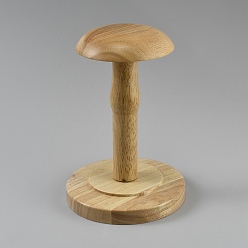 Amande Blanche Présentoirs à chapeaux en bois pour bureau, amande blanchie, 16x23 cm