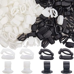 (52) Непрозрачная лаванда 100шт 2 цвета пластиковые пряжки для шнурков, украшение обуви аксессуары своими руками, разноцветные, 10x16x8.5 мм, 50 шт / цвет