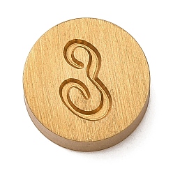 Letter E Золотистые латунные штампы с буквами, с черными деревянными ручками, для самодельных восковых печатей, Письмо E, 79.5x12x12 мм