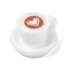 Белый Миниатюрные украшения из смолы и кофе, для садовых кукольных домиков, белые, 15.5x16.5x11.5 мм