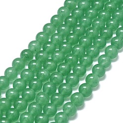 Средний Морско-зеленый Натуральный Malaysia нефритовые бусы пряди, окрашенная и подогревом, круглые, средний морской зеленый, 4~4.5 мм, отверстие : 0.8 мм, около 85~88 шт / нитка, 14.57~14.96 дюйм (37~38 см)