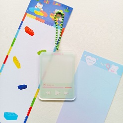 Rectangle Постепенный акриловый диск кулон брелок заготовки, с шаровыми цепей, прямоугольник, 5~10 см