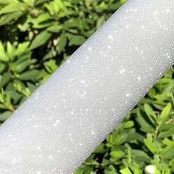 Серебро Блестящие фактурные ткани из искусственной кожи, поделки товары для рукоделия, серебряные, 33x20 см