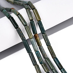 Другие Нефриты Нити бусин из натурального нефрита шушан, колонка, 5~13x4 мм, отверстие : 1 мм, около 29~30 шт / нитка, 14.96~15.16'' (38~38.5 см)