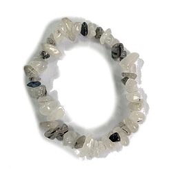 Турмалин Натуральный турмалин браслеты простирания, чип, внутренний диаметр: 2-1/8~2-3/8 дюйм (5.5~6 см)