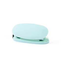 Аквамарин Пластиковый регулируемый дырокол для крафт-бумаги, с металлическая фурнитурой, для скрапбукинга и поделок из бумаги, аквамарин, 125x60x45 мм