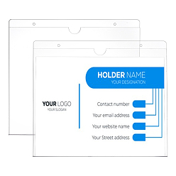Прозрачный Прямоугольный акриловый настенный держатель для вывески, с двусторонней липкой лентой, прозрачные, 280x235x3 мм, отверстие : 4.6 мм