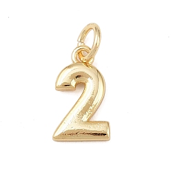 Настоящее золото 18K Латунь прелести, число, долговечный, без кадмия и без свинца, стойки покрытие, с целью перехода в кольце, реальный 18 k позолоченный, 12x7x1.5 мм, отверстие : 3.4 мм