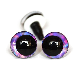 Сине-фиолетовый Пластиковый безопасный глазок для корабля, для поделок куклы игрушки кукольные плюшевые животные изготовление, синий фиолетовый, 18 мм