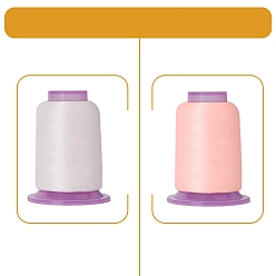 Белый Полупрозрачная - чувствительная полиэфирная нить, белые, 49x35 мм