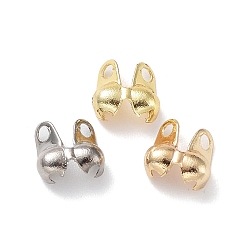 (52) Непрозрачная лаванда Латунной шариковой советы, Калотте заканчивается, крышка раскладушки, без кадмия и без свинца, разноцветные, 5x3 мм, отверстие : 1 мм, внутренний диаметр: 2 мм