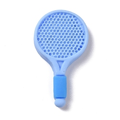 Васильковый Непрозрачные аксессуары из смолы украшения ракетка из смолы кабошоны, васильковый, 34~34.5x19x4.5~5 мм