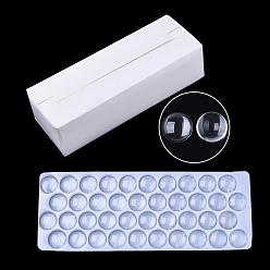 Прозрачный Прозрачные стеклянные кабошоны, полукруглые / купольные, прозрачные, 30x5.5~6.5 мм, 440 шт / коробка