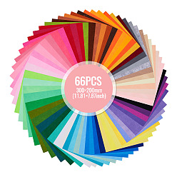 (52) Непрозрачная лаванда 66 шт. нетканого материала, поделки товары для рукоделия, прямоугольные, разноцветные, 300x200x1 мм