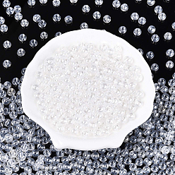 Прозрачный 500 шт. прозрачные стеклянные бусины, остекление стиль, круглые, прозрачные, 6 мм, отверстие : 1.2 мм