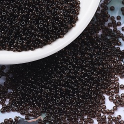 (RR135) Transparent Root Beer MIYUKI Round Rocailles Beads, Japanese Seed Beads, (RR135) Transparent Root Beer, 11/0, 2x1.3mm, Hole: 0.8mm, about 1100pcs/bottle, 10g/bottle
