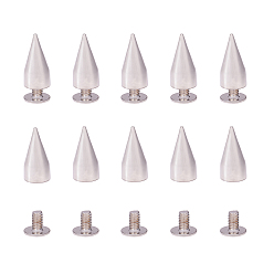 Платина Сплавные заклепки, для кошелька, , ботинки, украшение кожаных ремесел, платина, 15x7 мм, 150 шт / коробка