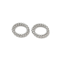 Нержавеющая Сталь Цвет 304 соединительные кольца из витого кольца из нержавеющей стали, не тускнеет, цвет нержавеющей стали, 9.5x1.5 мм, внутренний диаметр: 6.5 мм