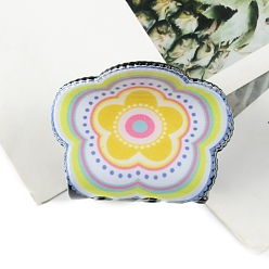 Flower PVC Claw Hair Clips, Flower, 48x35mm