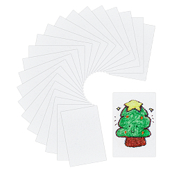 Rectangle Древесная целлюлоза хлопок пенопласт текстура чистая бумага для рисования, бумага для рисования для детей, поделки своими руками, прямоугольные, 11x7x0.1 см